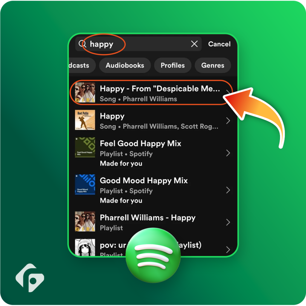 Acheter des plays premium sur Spotify Search