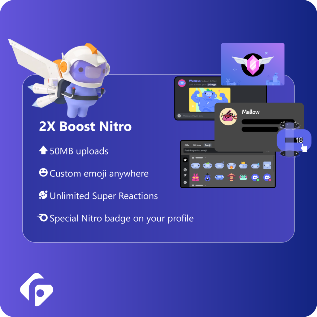 2x Discord Boost Nitro