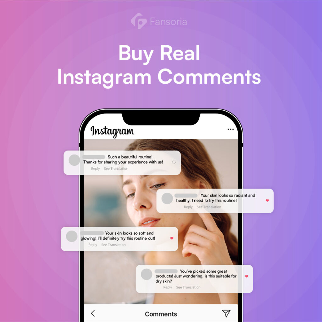 Compra commenti reali su Instagram