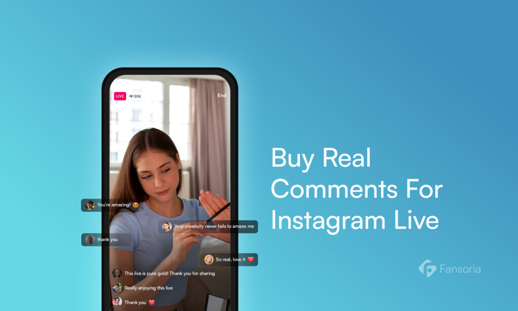 Achetez de vrais commentaires pour Instagram Live